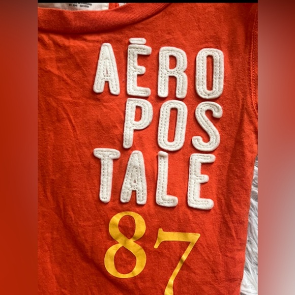 Y2K Aeropostale embroidery logo graphic tee long sleeve - Picture 9 of 10